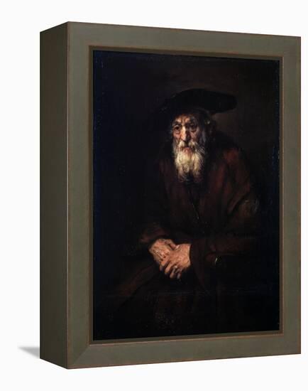 Portrait of an Old Jew, 1654-Rembrandt van Rijn-Framed Premier Image Canvas
