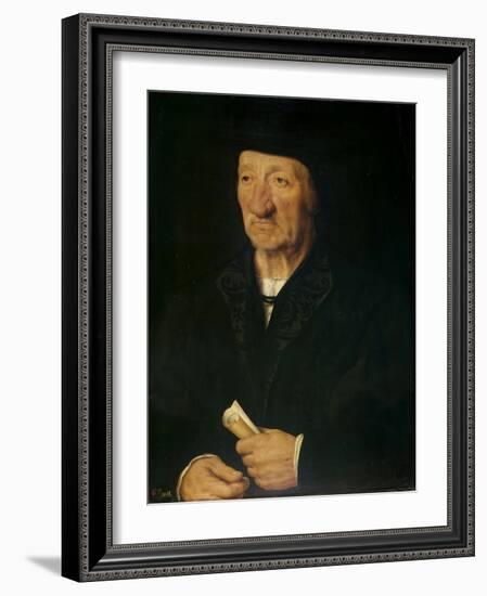 Portrait of an Old Man, 1525-7-Joos van Cleve-Framed Giclee Print