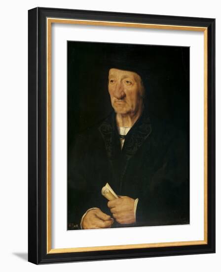 Portrait of an Old Man, 1525-7-Joos van Cleve-Framed Giclee Print