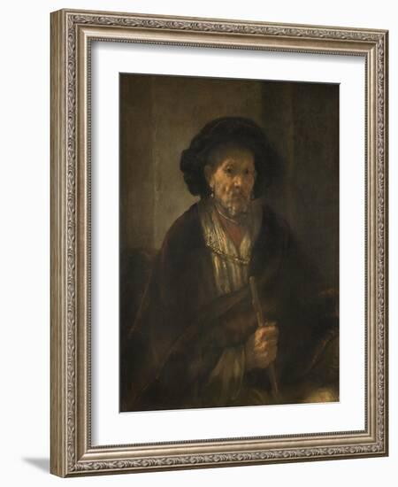 Portrait of an Old Man, 1655-Rembrandt Harmensz. van Rijn-Framed Giclee Print