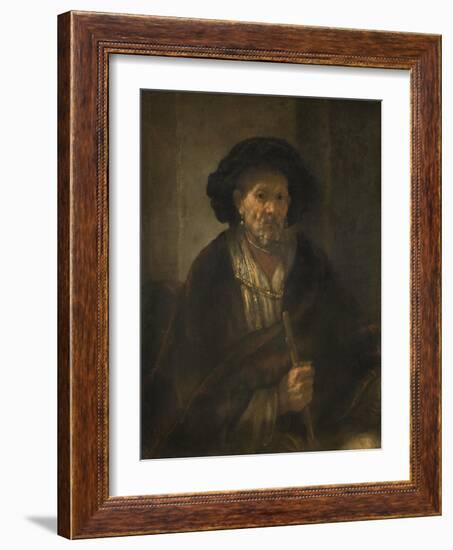 Portrait of an Old Man, 1655-Rembrandt Harmensz. van Rijn-Framed Giclee Print