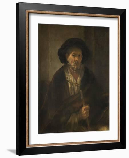 Portrait of an Old Man, 1655-Rembrandt Harmensz. van Rijn-Framed Giclee Print