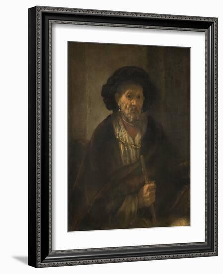 Portrait of an Old Man, 1655-Rembrandt Harmensz. van Rijn-Framed Giclee Print