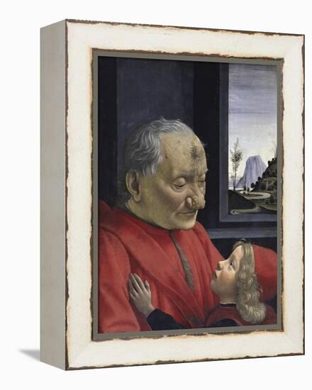 Portrait of an Old Man and His Grandson-Domenico Ghirlandaio-Framed Premier Image Canvas