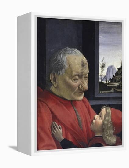 Portrait of an Old Man and His Grandson-Domenico Ghirlandaio-Framed Premier Image Canvas