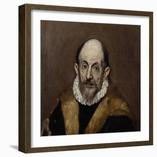 Portrait of an Old Man, c.1590–1600-El Greco-Framed Giclee Print