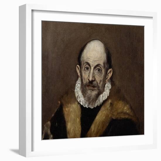 Portrait of an Old Man, c.1590–1600-El Greco-Framed Giclee Print