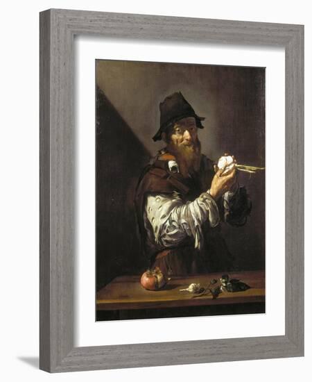 Portrait of an Old Man with an Onion-Jusepe de Ribera-Framed Giclee Print