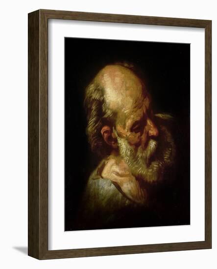 Portrait of an Old Man-Théodore Géricault-Framed Giclee Print