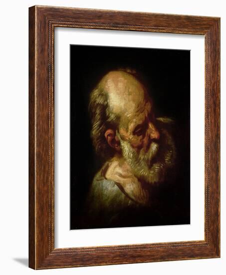 Portrait of an Old Man-Théodore Géricault-Framed Giclee Print