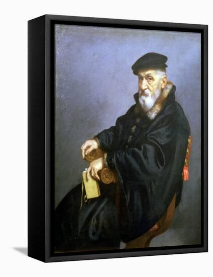 Portrait of an Old Man-Giovanni Battista Moroni-Framed Premier Image Canvas