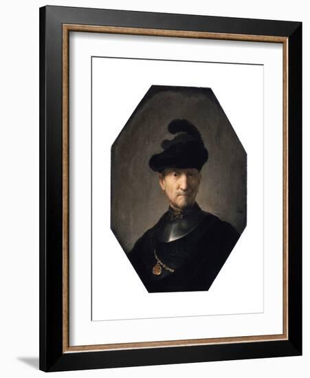 Portrait of an Old Warrior, C1629-1630-Rembrandt van Rijn-Framed Giclee Print