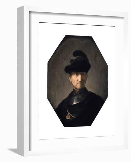 Portrait of an Old Warrior, C1629-1630-Rembrandt van Rijn-Framed Giclee Print