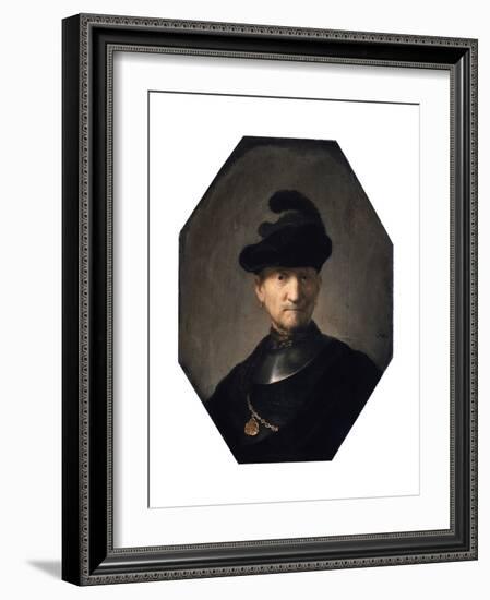 Portrait of an Old Warrior, C1629-1630-Rembrandt van Rijn-Framed Giclee Print