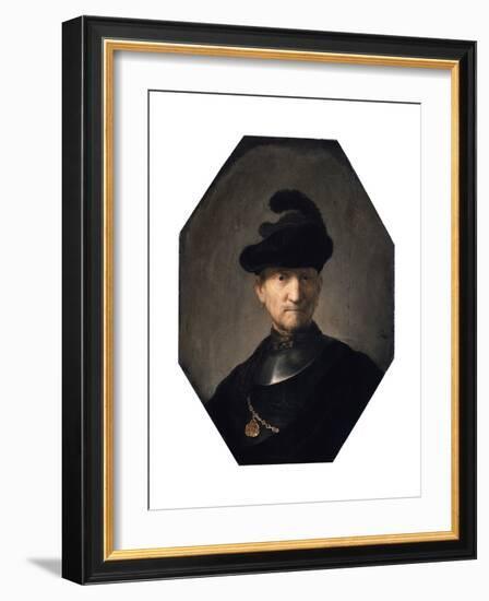 Portrait of an Old Warrior, C1629-1630-Rembrandt van Rijn-Framed Giclee Print