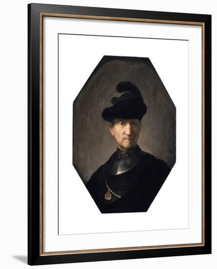 Portrait of an Old Warrior, C1629-1630-Rembrandt van Rijn-Framed Giclee Print