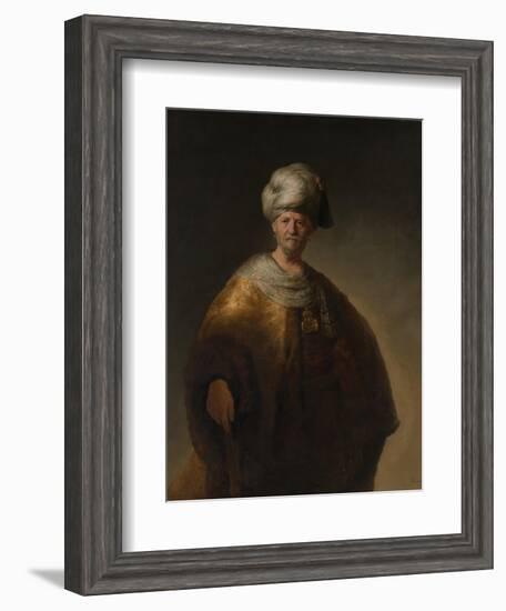 Portrait of an Oriental Man, the Noble Slav, 1632-Rembrandt van Rijn-Framed Giclee Print