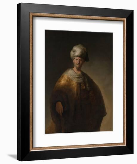 Portrait of an Oriental Man, the Noble Slav, 1632-Rembrandt van Rijn-Framed Giclee Print