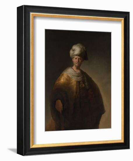 Portrait of an Oriental Man, the Noble Slav, 1632-Rembrandt van Rijn-Framed Giclee Print