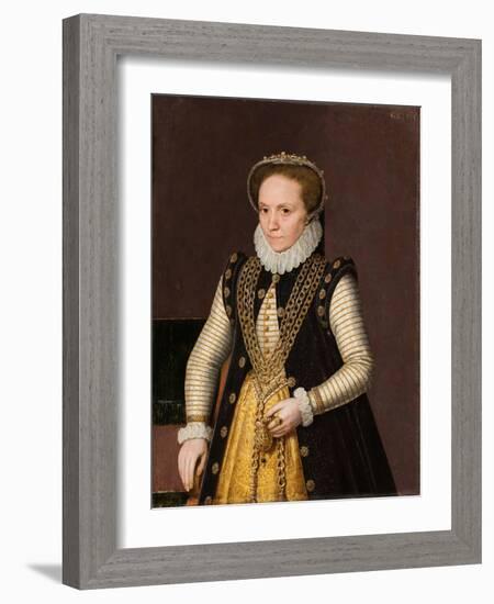 Portrait of an Unknown French Nobleman, 1560-9-French School-Framed Giclee Print