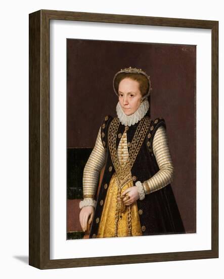 Portrait of an Unknown French Nobleman, 1560-9-French School-Framed Giclee Print