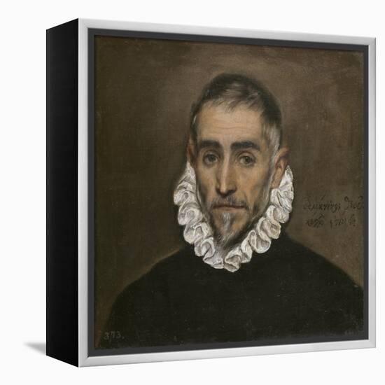 Portrait of an Unknown Gentleman, c.1594-El Greco-Framed Premier Image Canvas