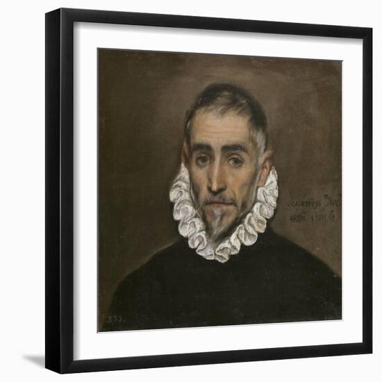 Portrait of an Unknown Gentleman, c.1594-El Greco-Framed Giclee Print