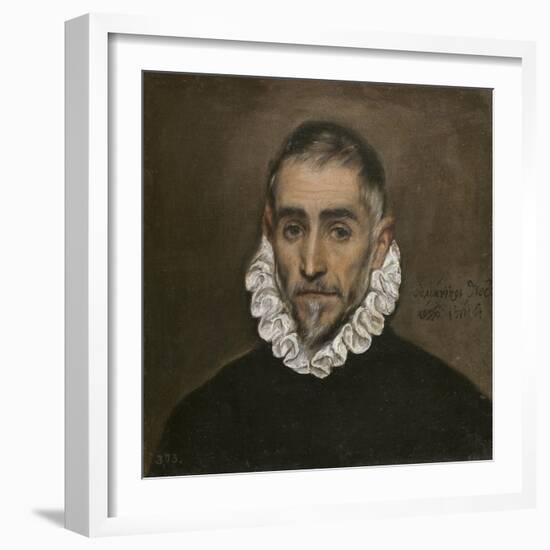 Portrait of an Unknown Gentleman, c.1594-El Greco-Framed Giclee Print