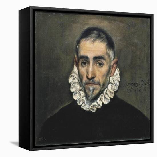 Portrait of an Unknown Gentleman-El Greco-Framed Stretched Canvas