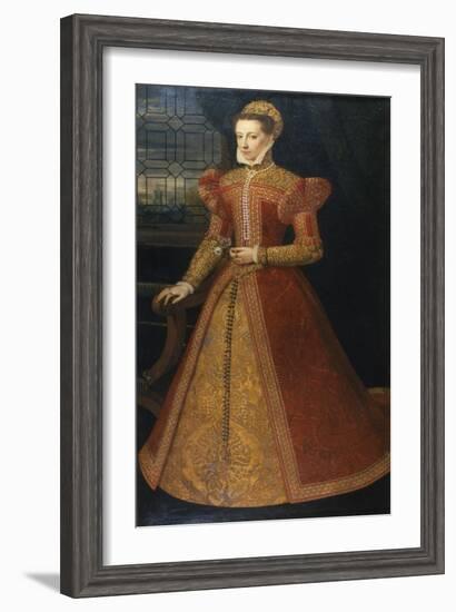 Portrait of an Unknown Lady, C.1575-Alonso Sanchez Coello-Framed Giclee Print