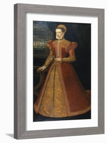 Portrait of an Unknown Lady, C.1575-Alonso Sanchez Coello-Framed Giclee Print