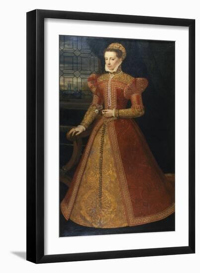 Portrait of an Unknown Lady, C.1575-Alonso Sanchez Coello-Framed Giclee Print