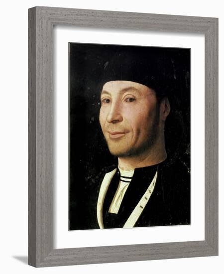 Portrait of an Unknown Man-Antonello da Messina-Framed Giclee Print