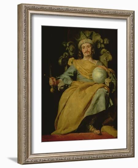 Portrait of an Unknown Spanish King (Oil on Canvas)-Alonso Cano-Framed Giclee Print