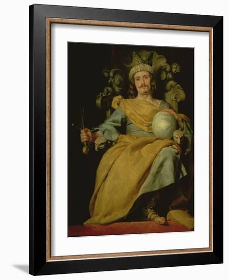 Portrait of an Unknown Spanish King (Oil on Canvas)-Alonso Cano-Framed Giclee Print