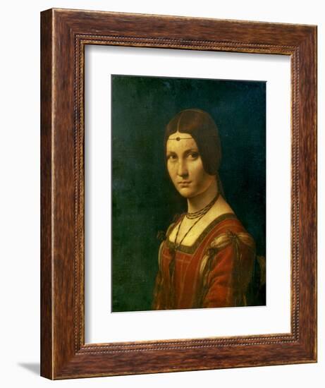 Portrait of an Unknown Woman (La Belle Ferronier), C1490-Leonardo da Vinci-Framed Giclee Print