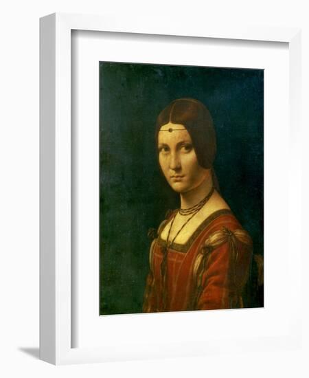 Portrait of an Unknown Woman (La Belle Ferronier), C1490-Leonardo da Vinci-Framed Giclee Print