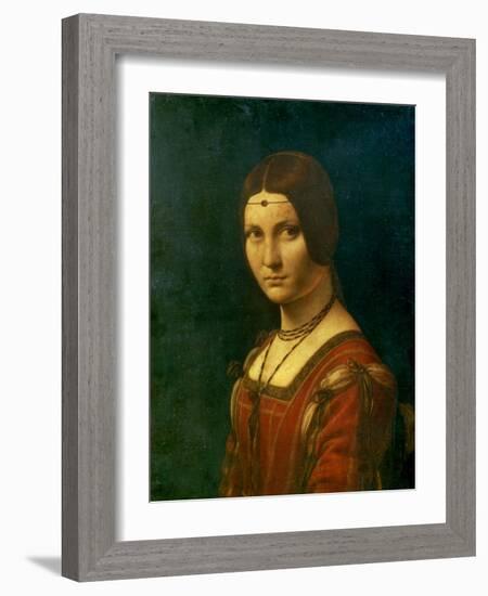 Portrait of an Unknown Woman (La Belle Ferronier), C1490-Leonardo da Vinci-Framed Giclee Print