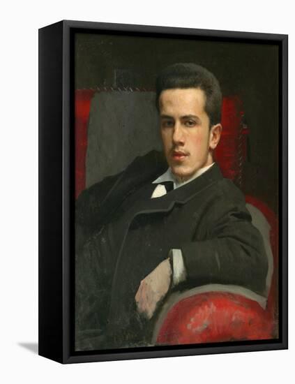 Portrait of Anatoly Kramskoy, The-Ivan Nikolayevich Kramskoi-Framed Premier Image Canvas