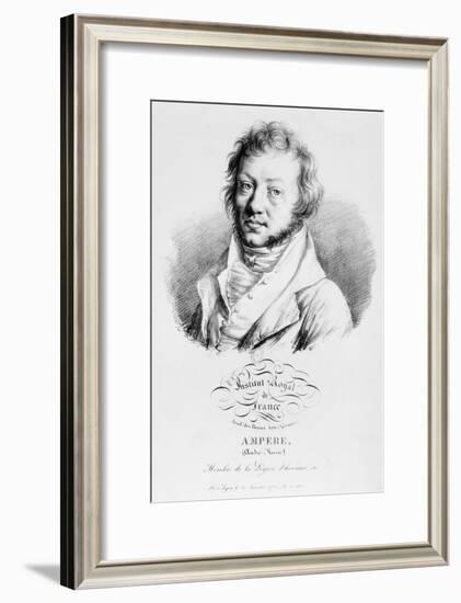 Portrait of Andre-Marie Ampere-null-Framed Giclee Print
