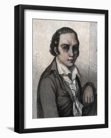 Portrait of Andre Marie Chenier (1762-1794), French poet-French School-Framed Giclee Print
