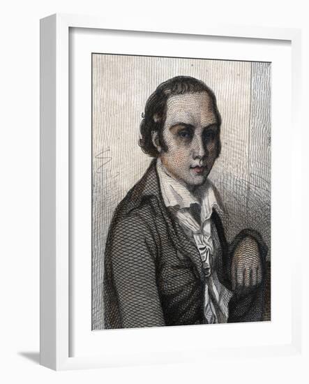 Portrait of Andre Marie Chenier (1762-1794), French poet-French School-Framed Giclee Print