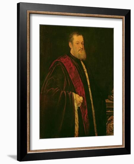 Portrait of Andrea Cappello-Jacopo Robusti Tintoretto-Framed Giclee Print