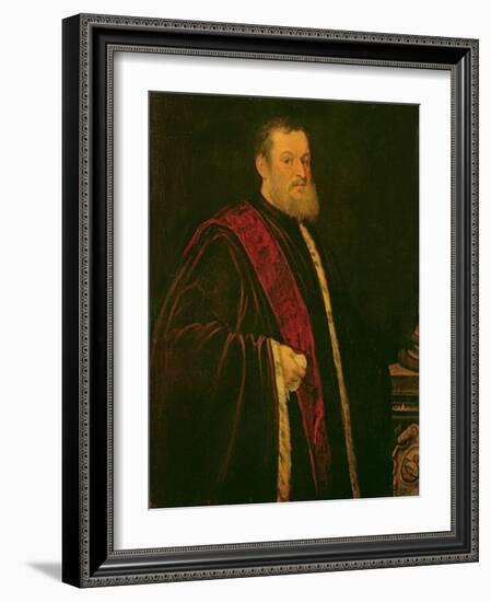 Portrait of Andrea Cappello-Jacopo Robusti Tintoretto-Framed Giclee Print