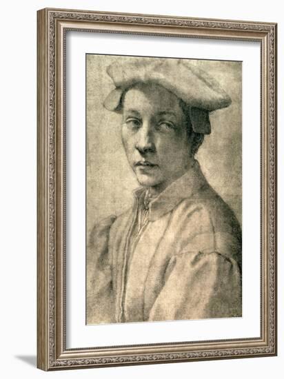 Portrait of Andrea Quaratesi, c.1532-Michelangelo Buonarroti-Framed Giclee Print