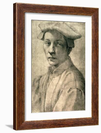 Portrait of Andrea Quaratesi, c.1532-Michelangelo Buonarroti-Framed Giclee Print