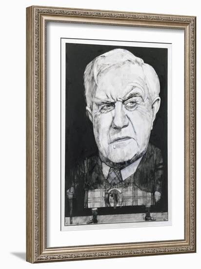 Portrait of Andrew Cruickshank, Illustration for 'The Sunday Times'-Barry Fantoni-Framed Giclee Print