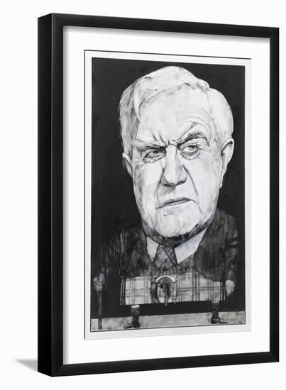 Portrait of Andrew Cruickshank, Illustration for 'The Sunday Times'-Barry Fantoni-Framed Giclee Print