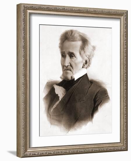 Portrait of Andrew Jackson-null-Framed Giclee Print