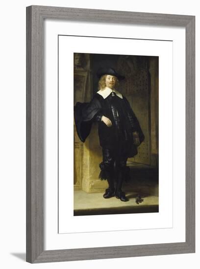 Portrait of Andries de Graeff-Rembrandt-Framed Premium Giclee Print